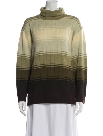 Pre-owned Escada Sport Cashmere Striped Sweater In Neutral