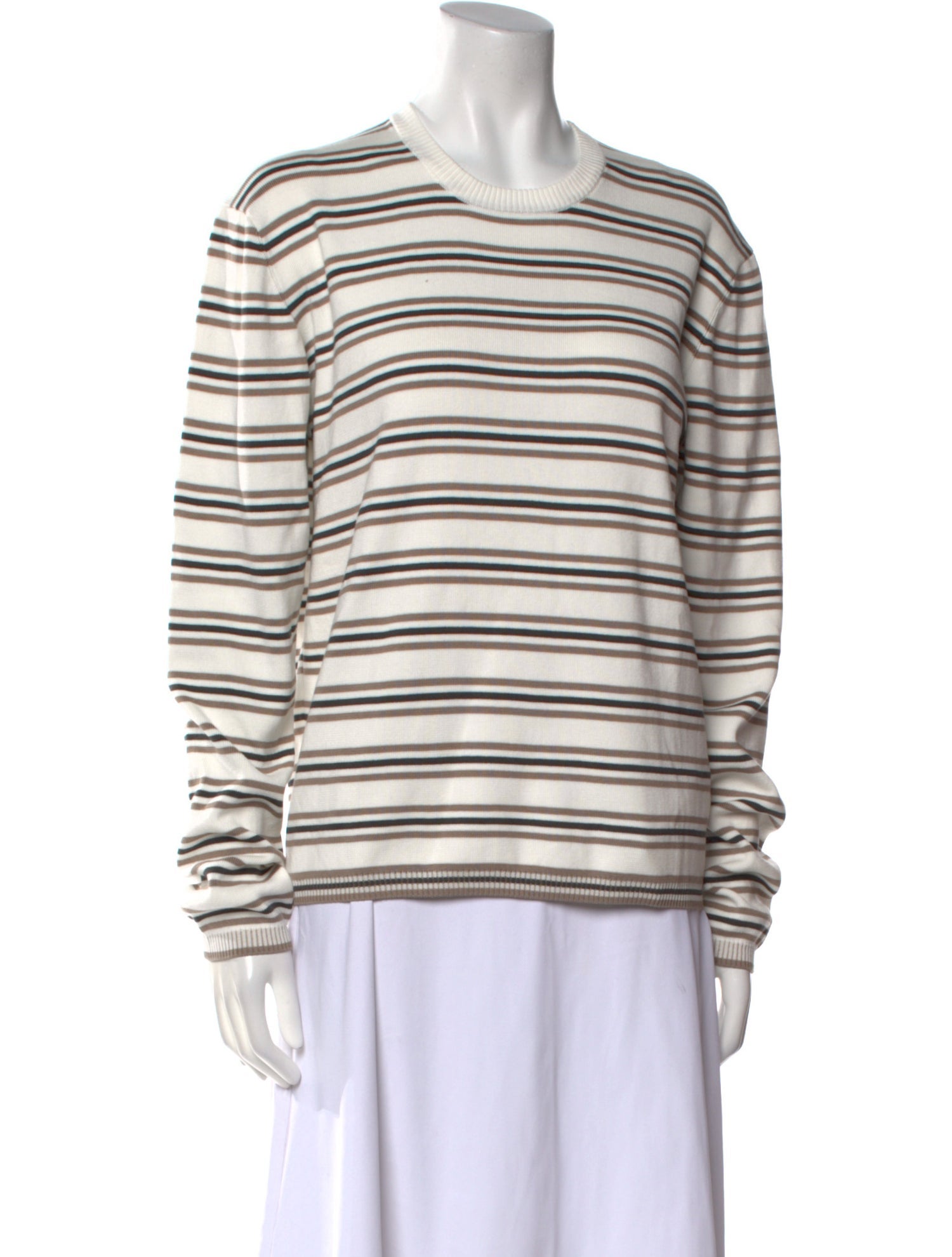 Eaves Striped Crew Neck Sweater