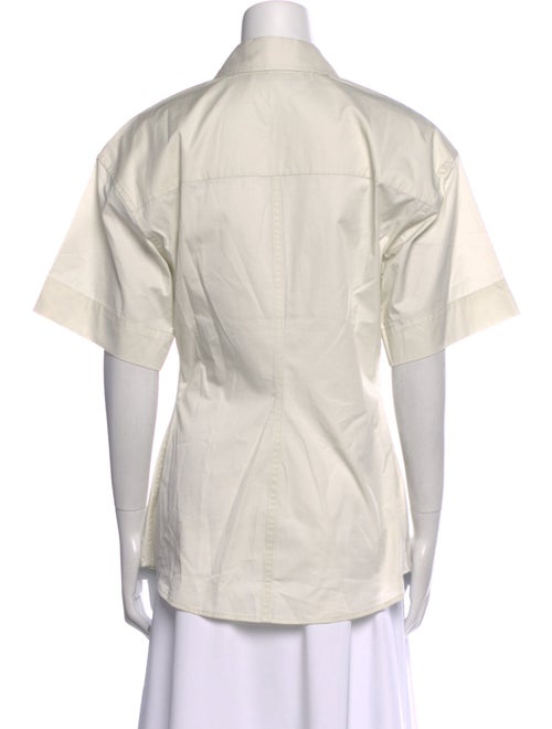 Eaves Short Sleeve Button-Up Top