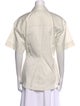 Eaves Short Sleeve Button-Up Top