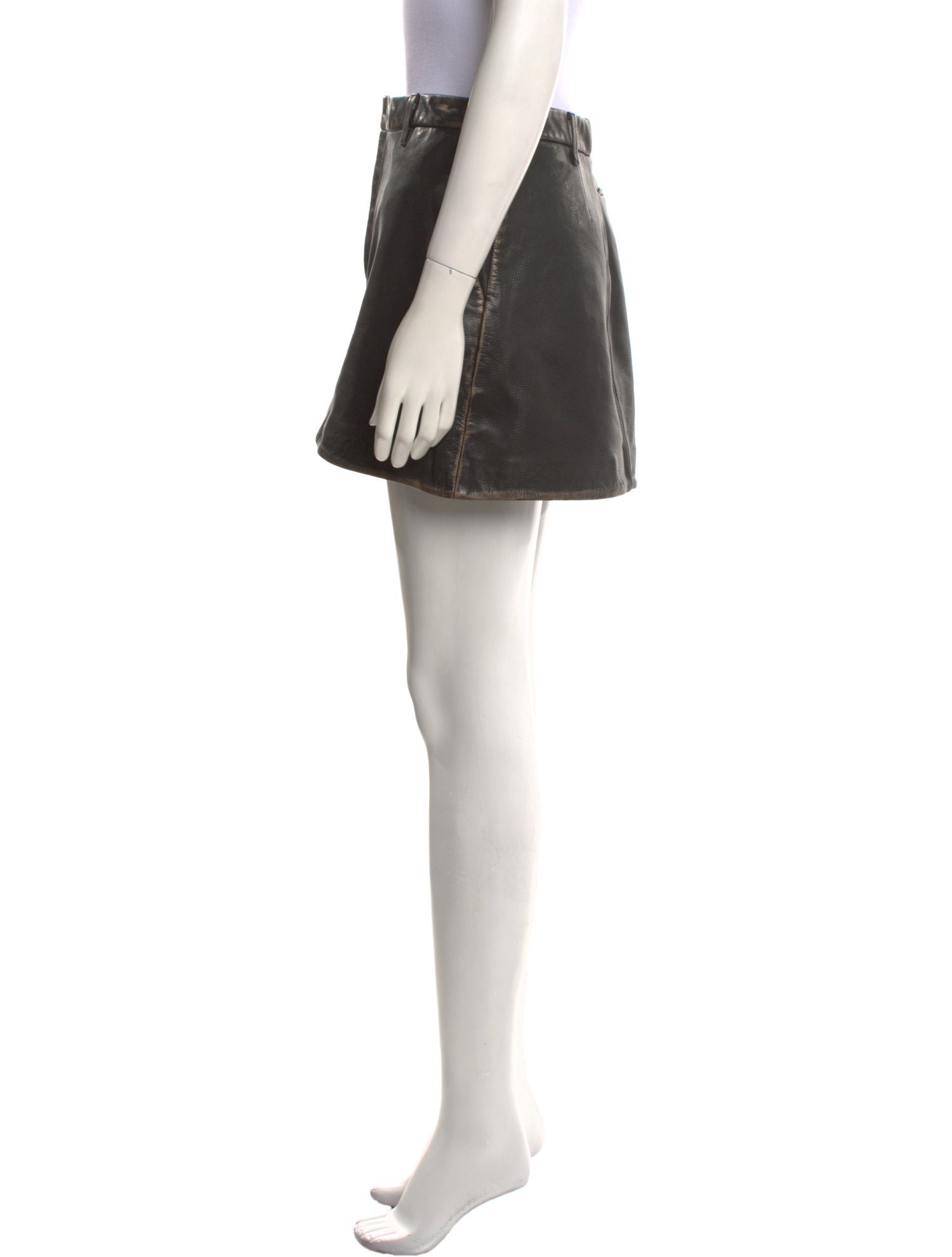 Eaves Leather Mini Skirt