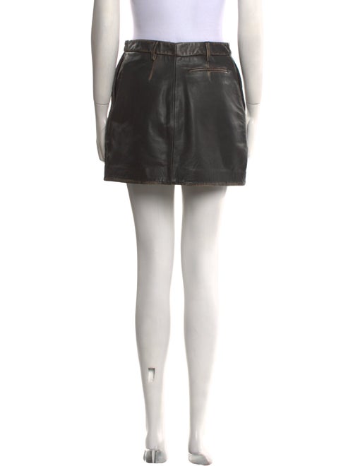 Eaves Leather Mini Skirt