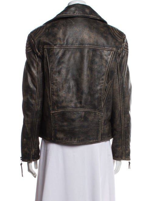 Eaves Leather Biker Jacket