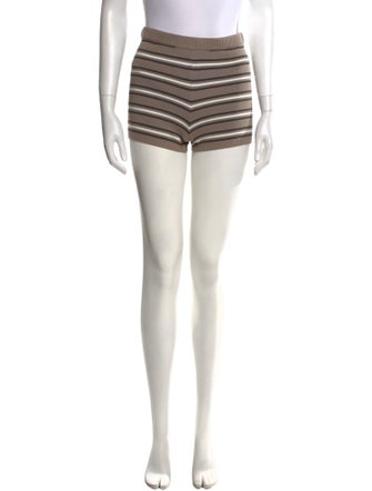 Eaves Striped Mini Shorts