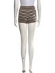 Eaves Striped Mini Shorts