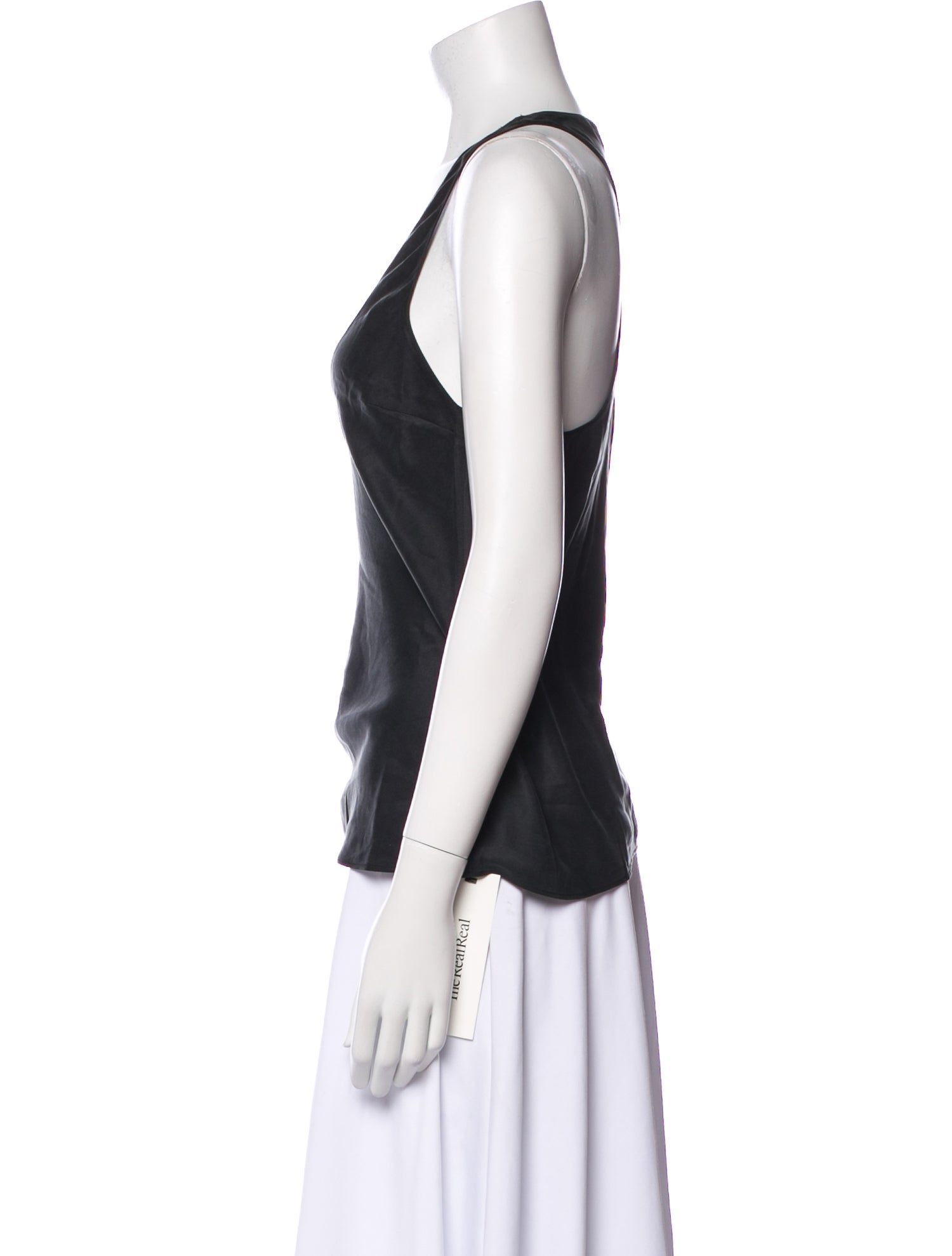 Eaves Silk Scoop Neck Top