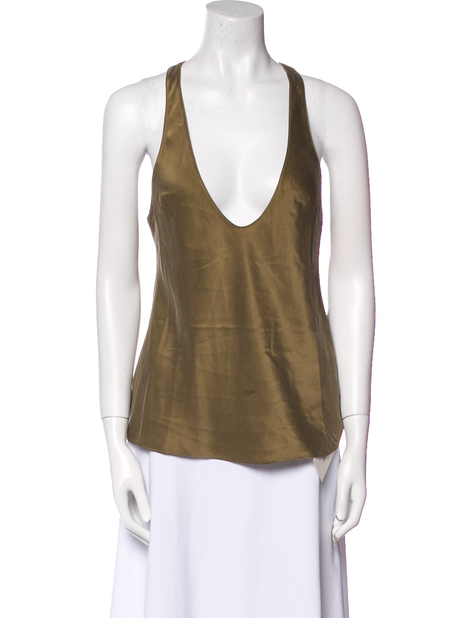 Eaves Silk Scoop Neck Top