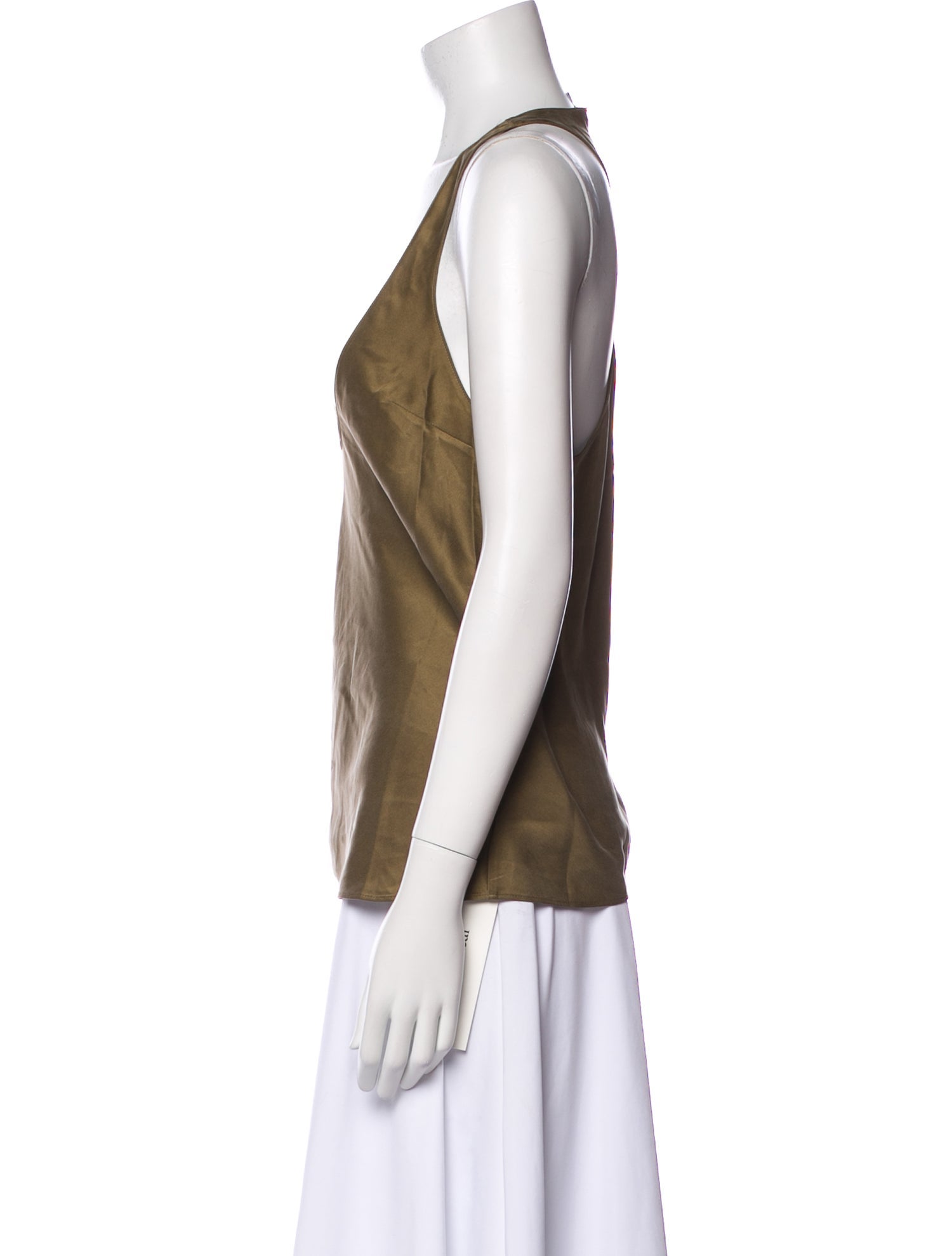 Eaves Silk Scoop Neck Top