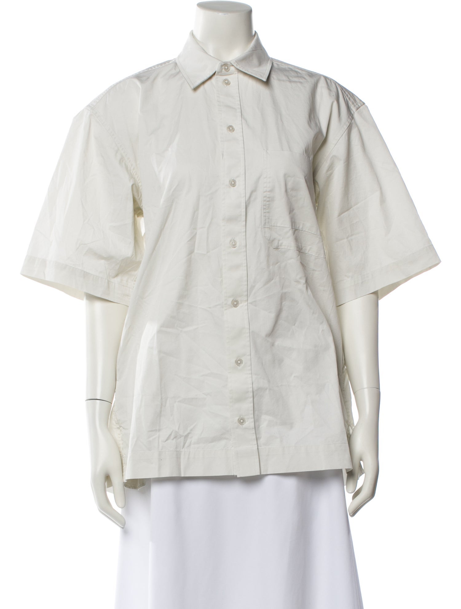 Eaves Short Sleeve Button-Up Top w/ Tags