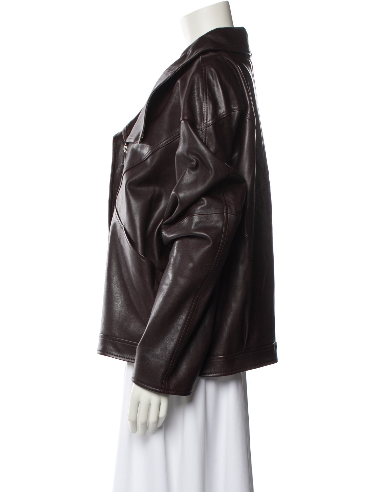Eaves Lamb Leather Biker Jacket