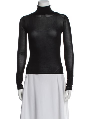 Pre-owned Eaves Turtleneck Long Sleeve Top In Gray