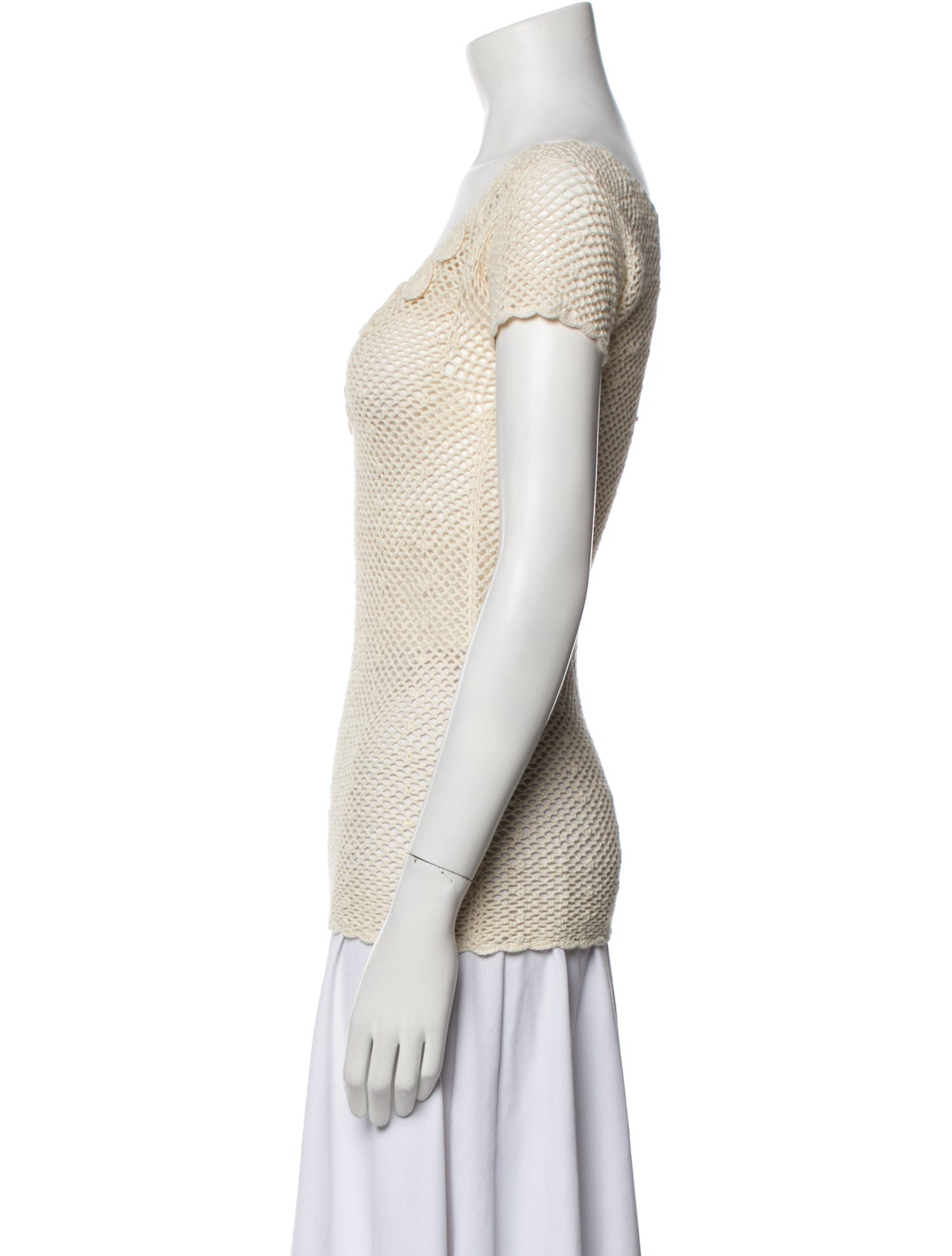 Escvdo Scoop Neck Short Sleeve Top