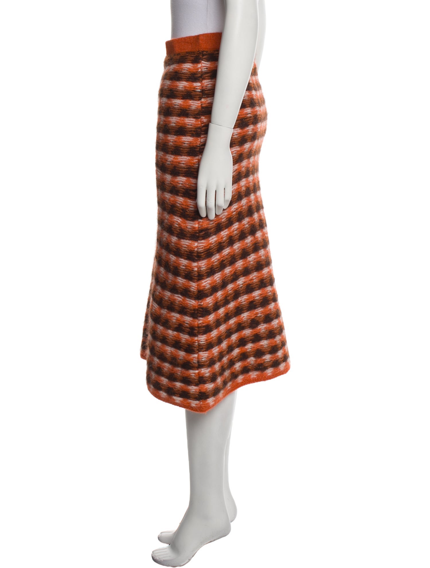 Escvdo Baby Alpaca Midi Length Skirt