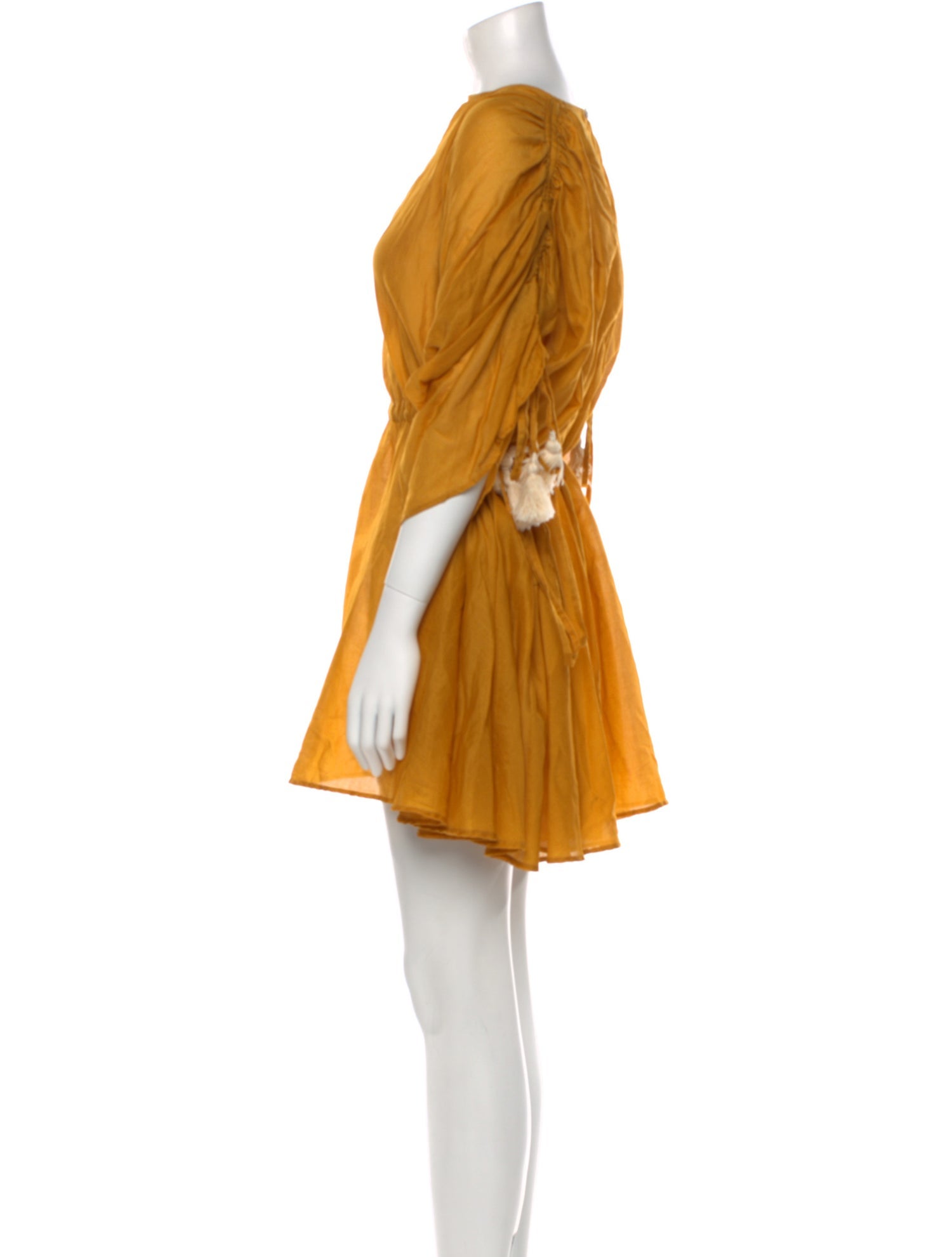 Escvdo Crew Neck Mini Dress