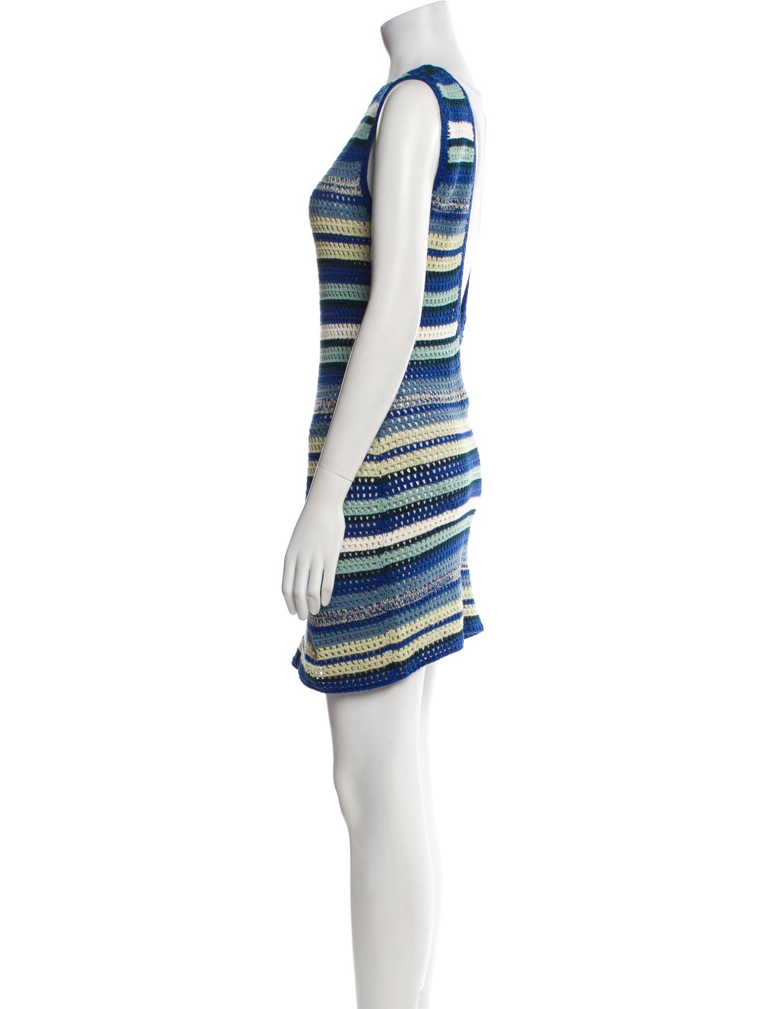 Escvdo Striped Mini Dress w/ Tags