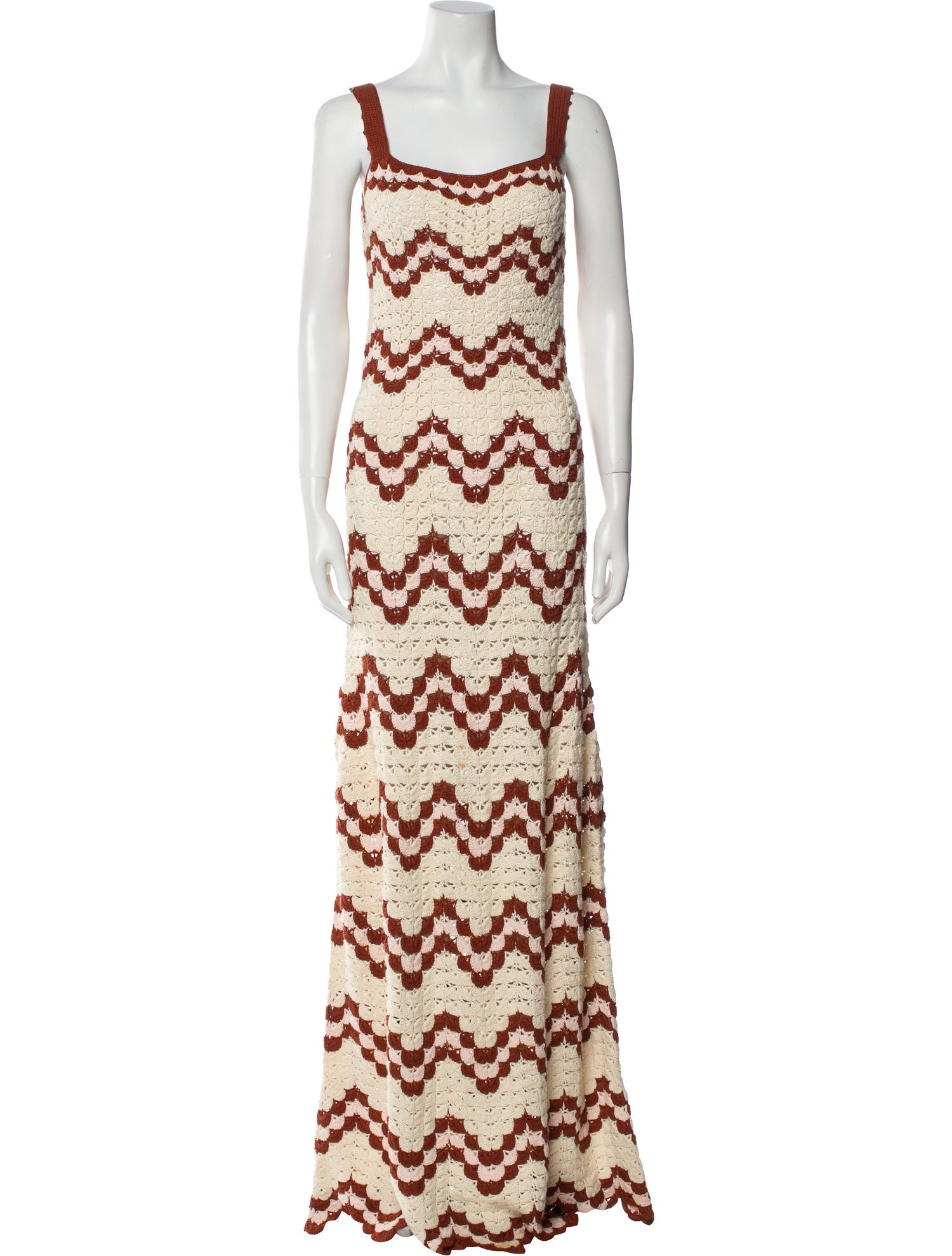 Escvdo Striped Long Dress