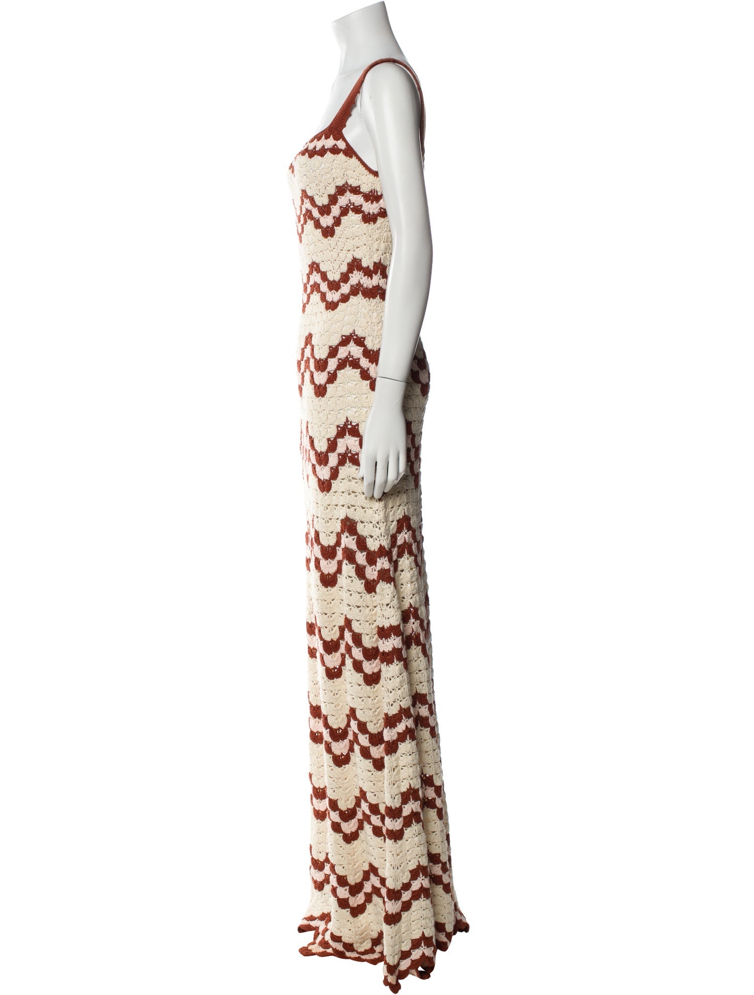 Escvdo Striped Long Dress