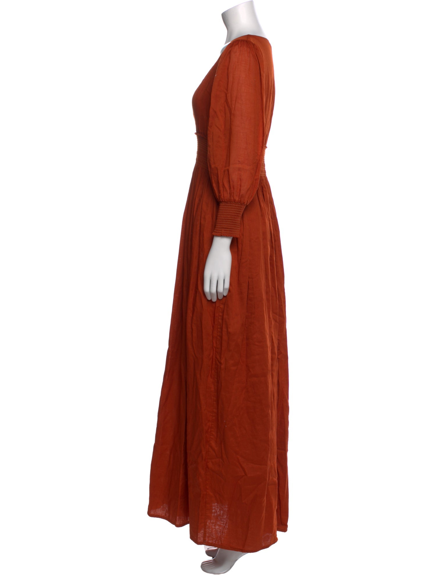 Escvdo V-Neck Long Dress