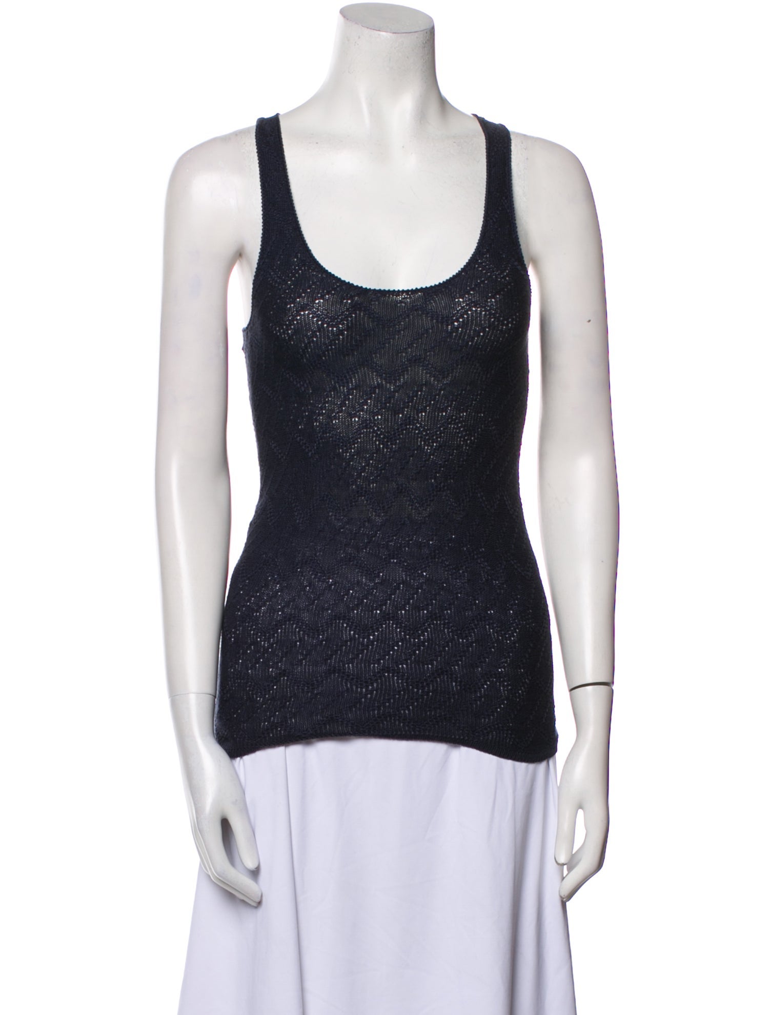 Escvdo Scoop Neck Sleeveless Top