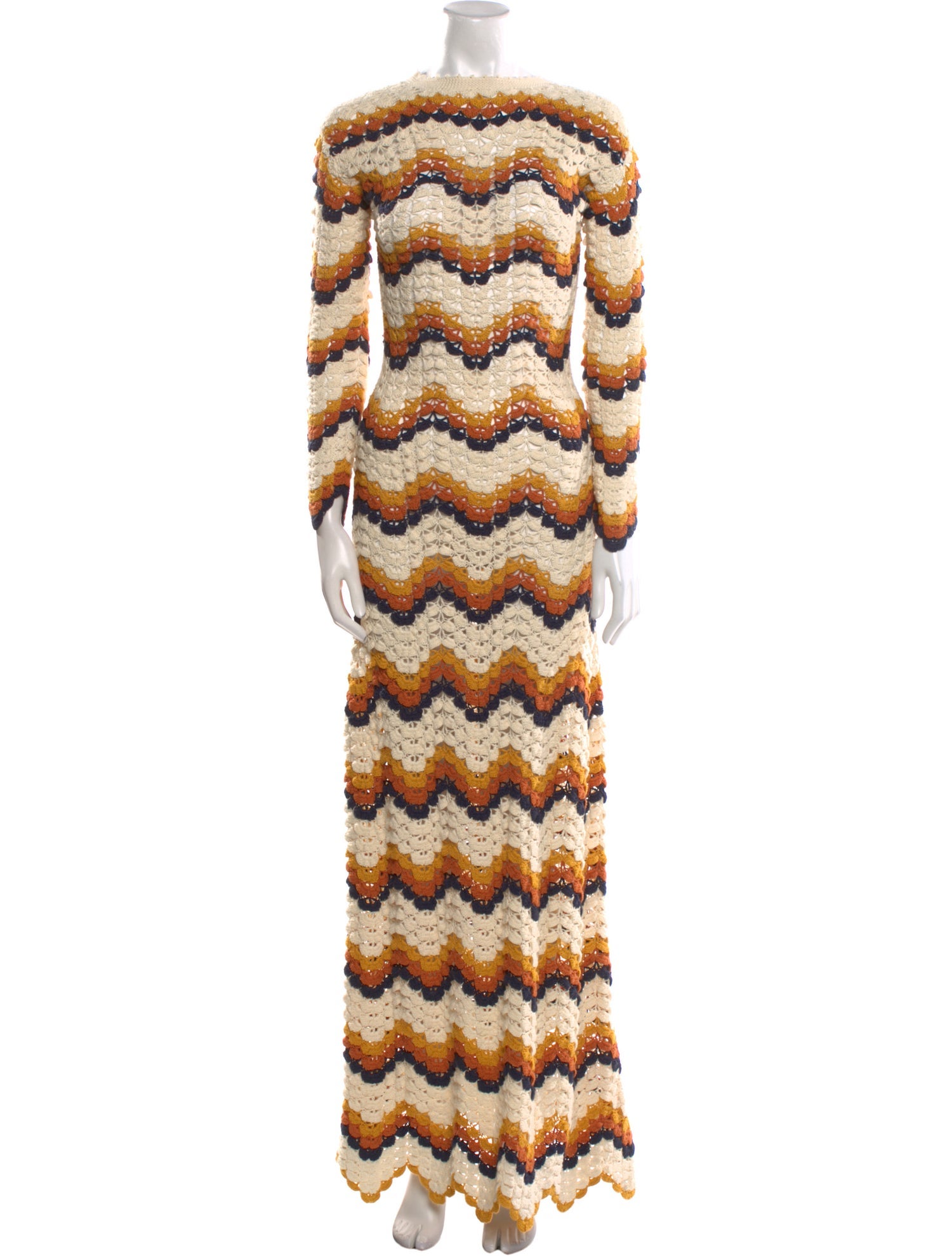 Escvdo Striped Long Dress