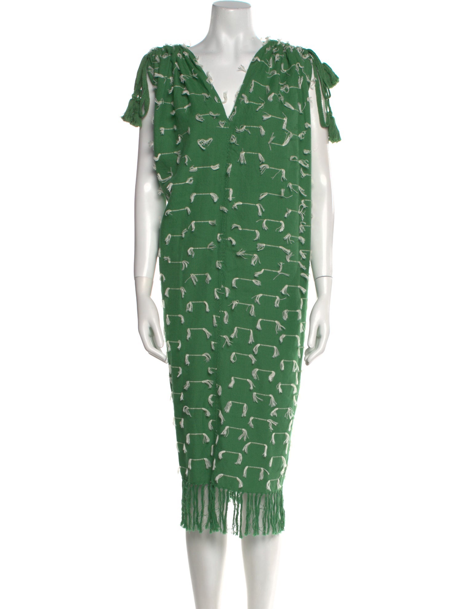 Escvdo Printed Knee-Length Dress