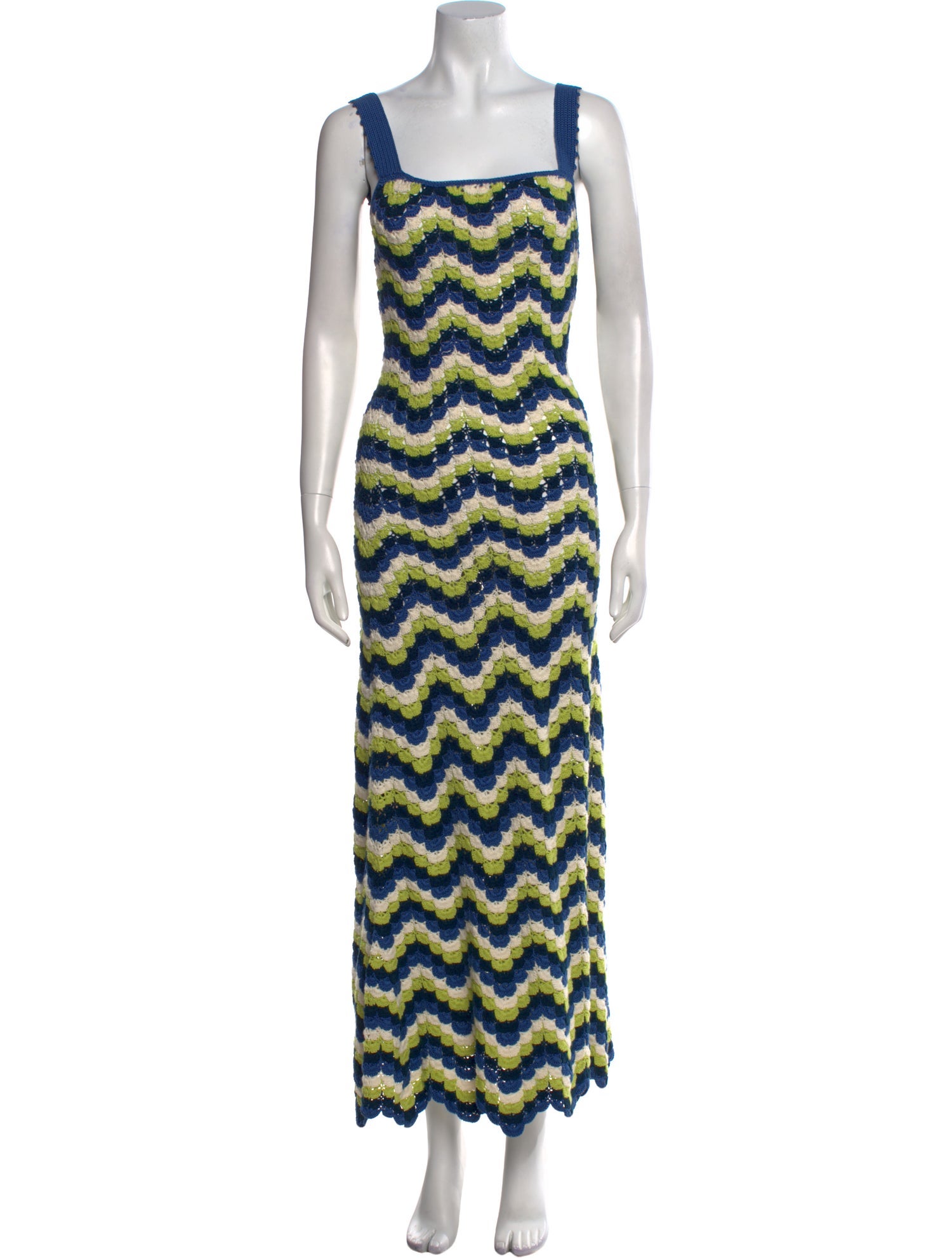 Escvdo Striped Long Dress