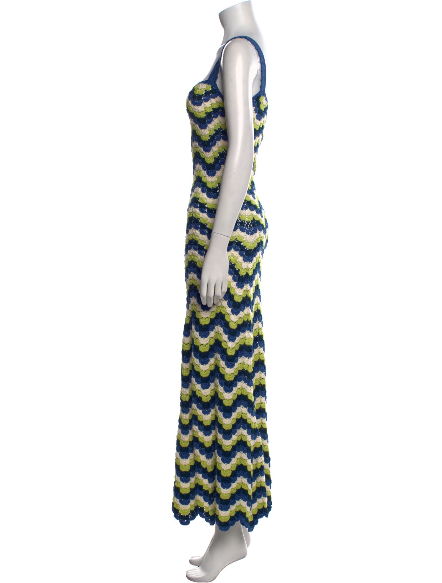 Escvdo Striped Long Dress