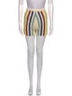 Escvdo Striped Mini Shorts