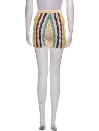 Escvdo Striped Mini Shorts