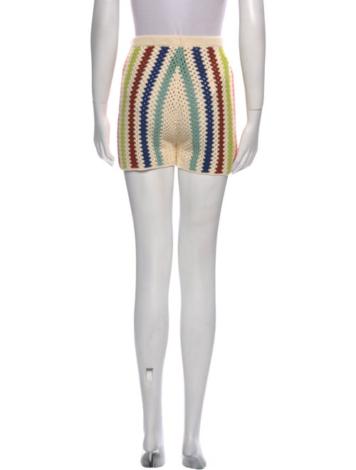 Escvdo Striped Mini Shorts