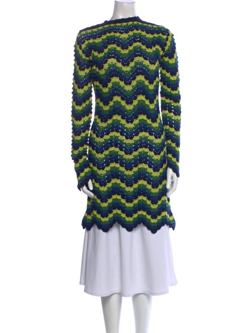 Escvdo Striped Bateau Neckline Sweater