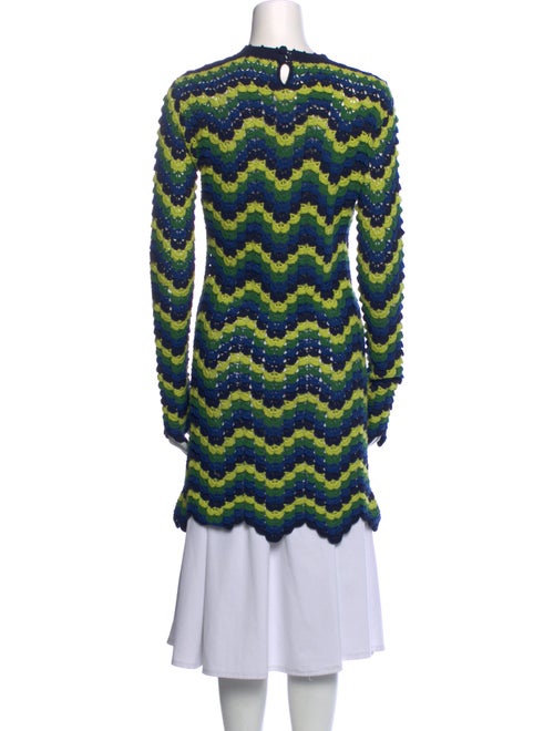 Escvdo Striped Bateau Neckline Sweater