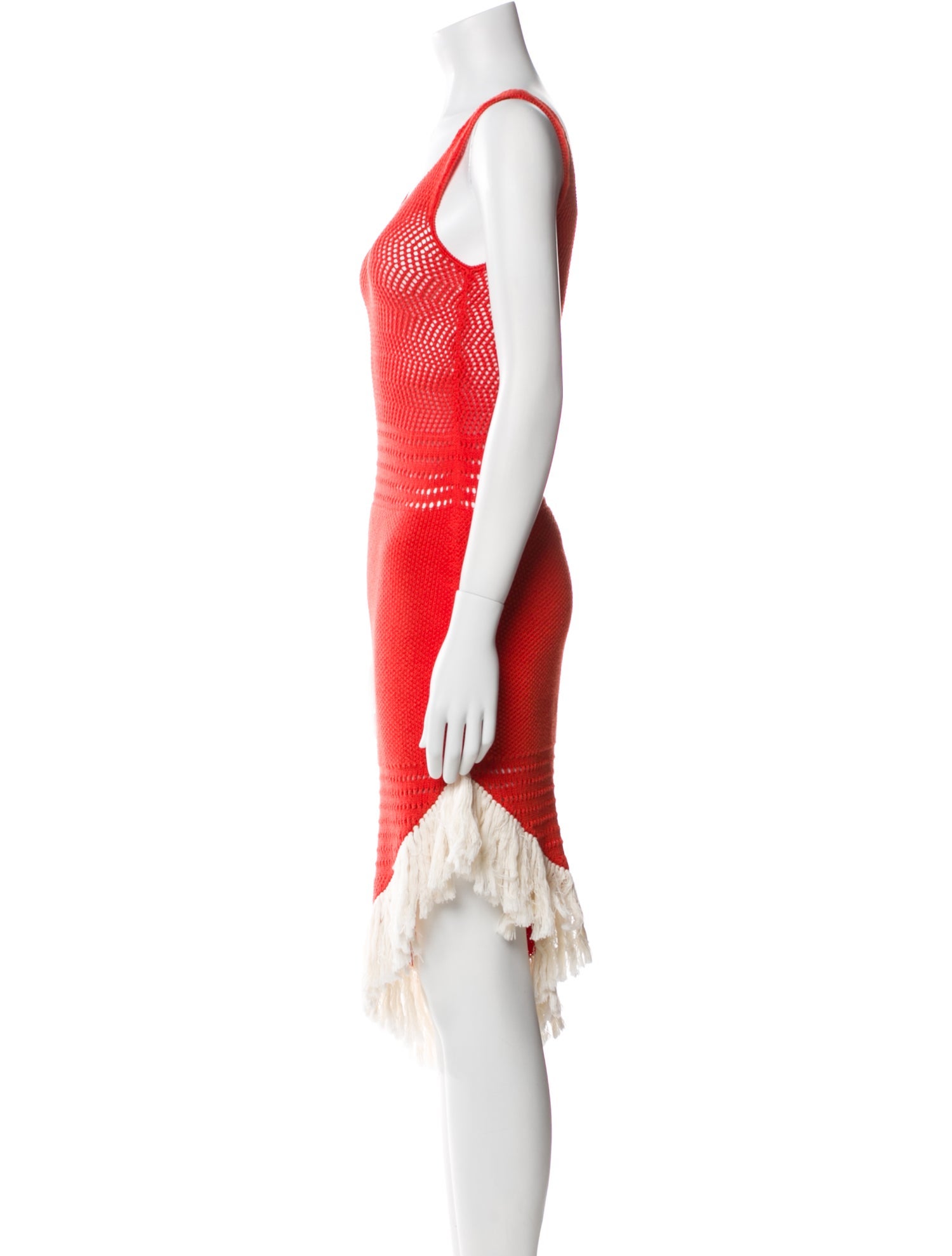 Escvdo Scoop Neck Midi Length Dress