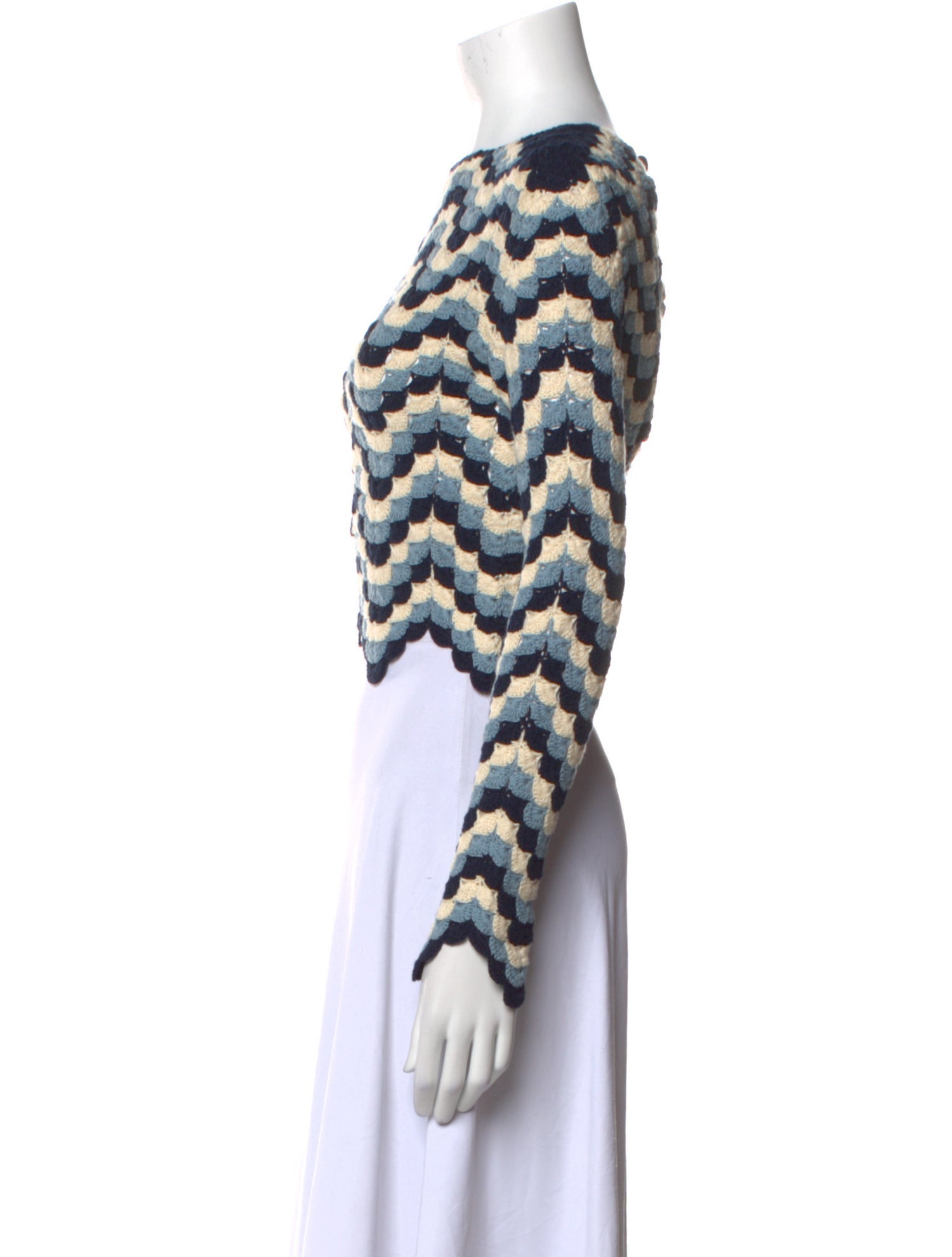 Escvdo Striped Crew Neck Sweater w/ Tags