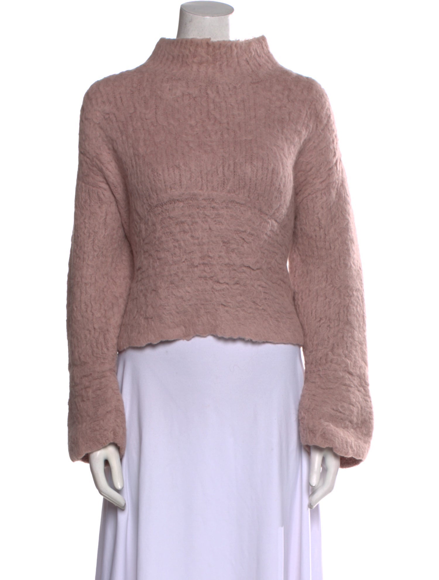 Escvdo Mock Neck Sweater