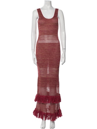 Escvdo Printed Long Dress