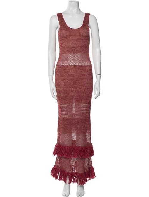 Escvdo Printed Long Dress