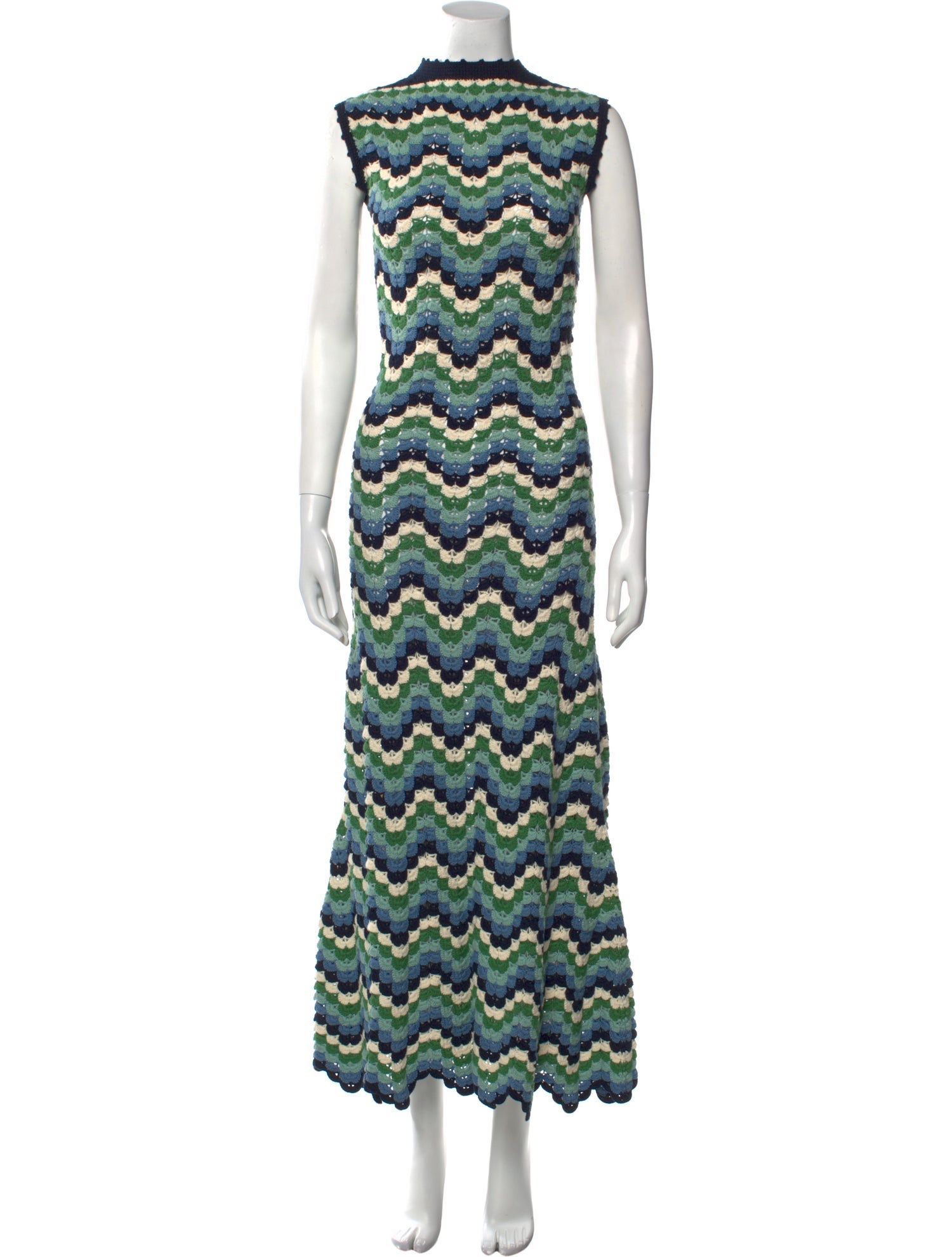 Escvdo Striped Long Dress