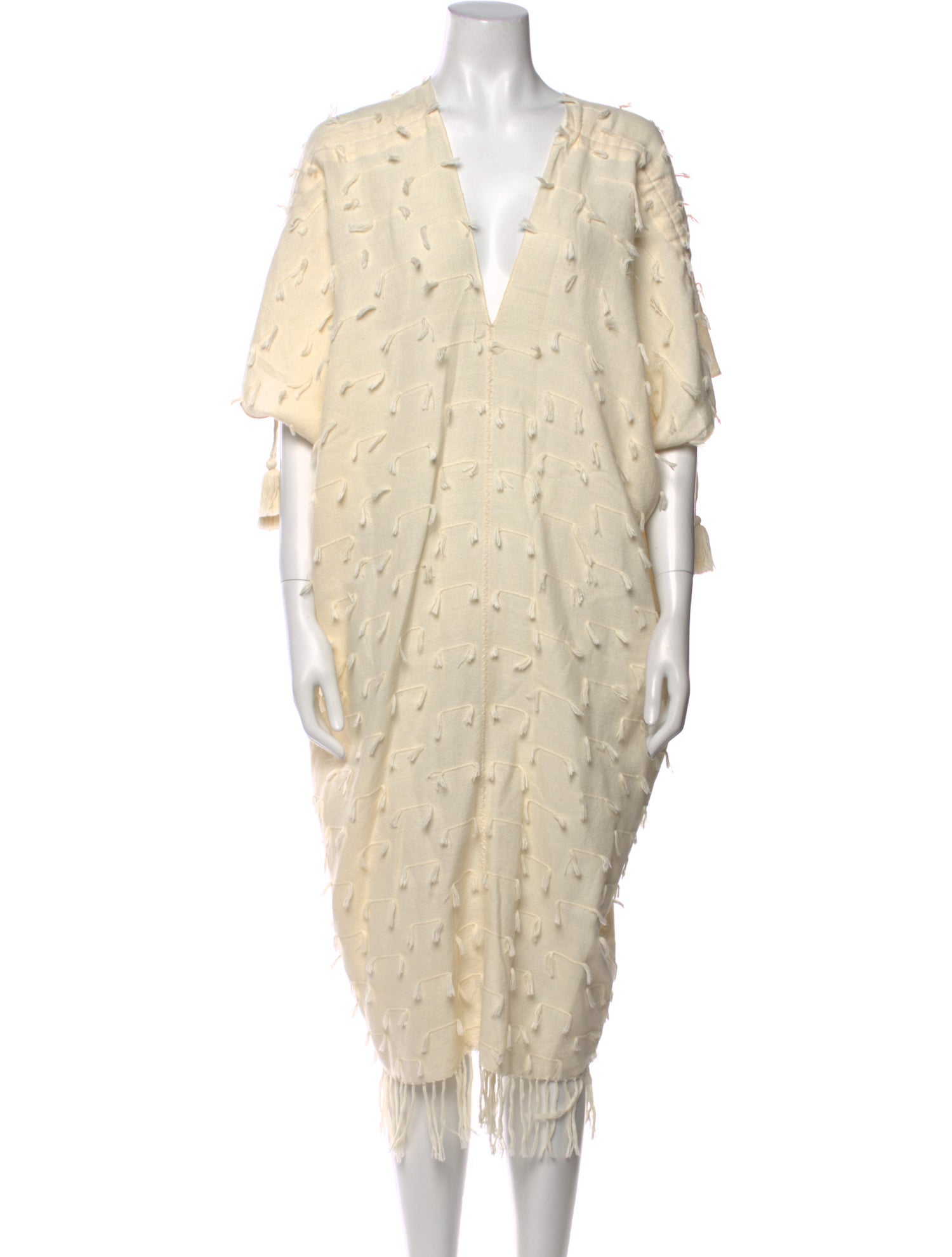 Escvdo Lace Pattern Midi Length Dress