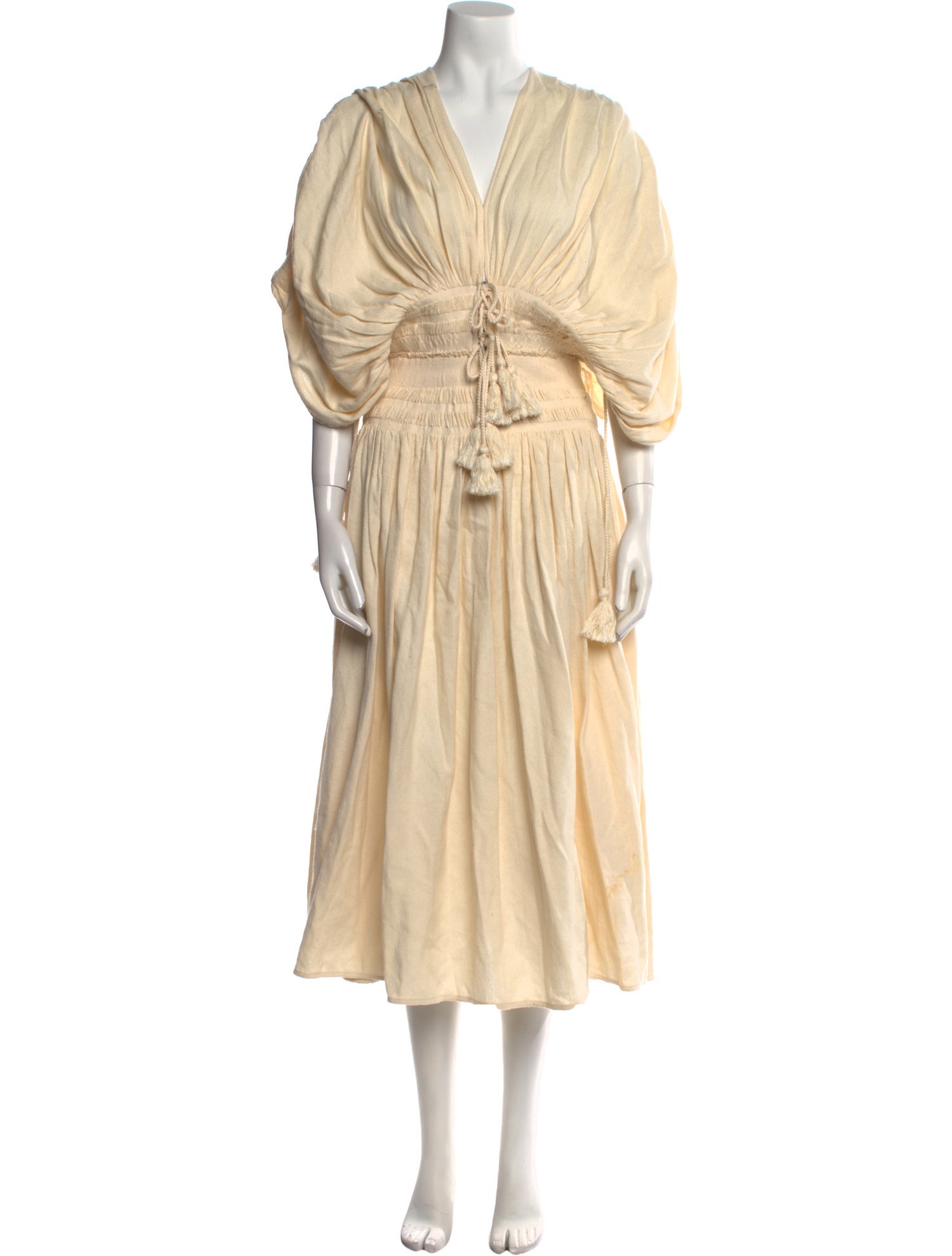 Escvdo V-Neck Long Dress