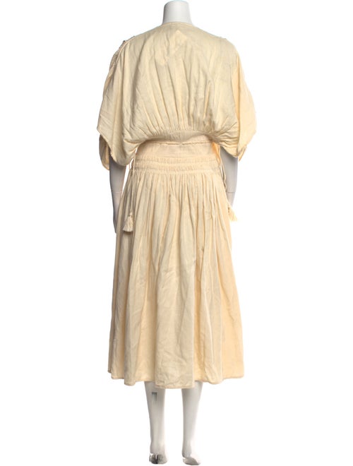 Escvdo V-Neck Long Dress