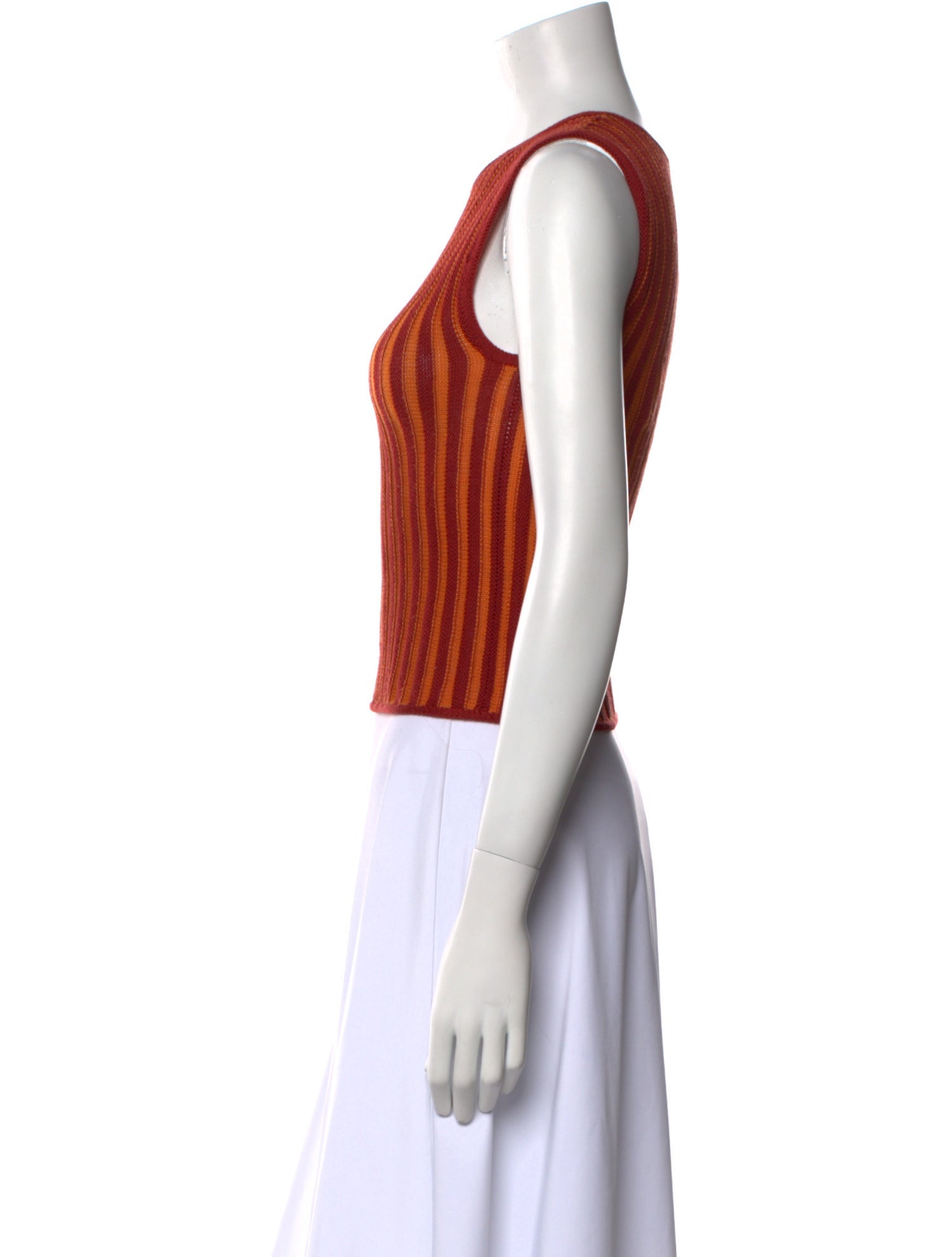 Escvdo Striped Crew Neck Sweater