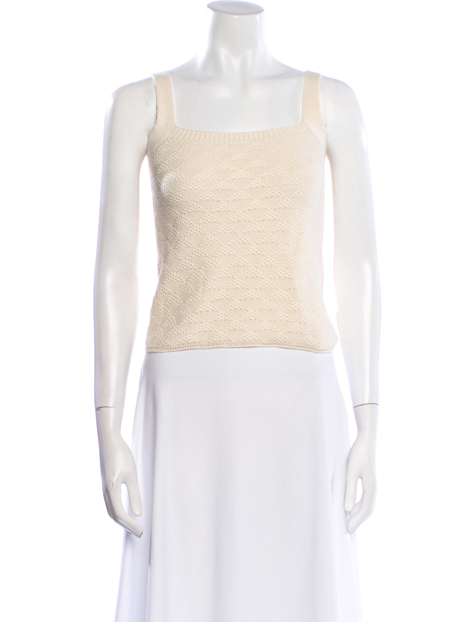 Escvdo Square Neckline Sleeveless Crop Top w/ Tags