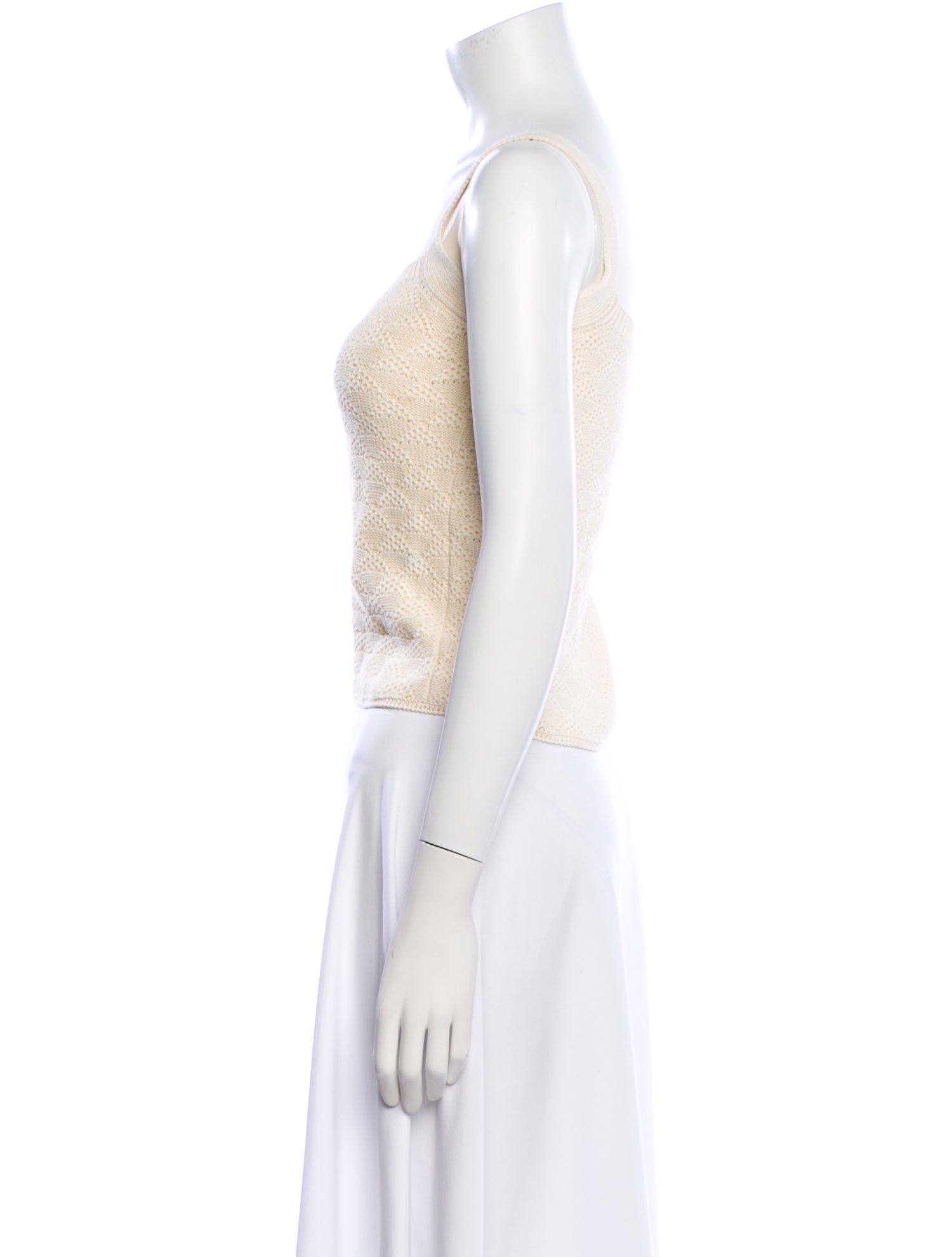 Escvdo Square Neckline Sleeveless Crop Top w/ Tags