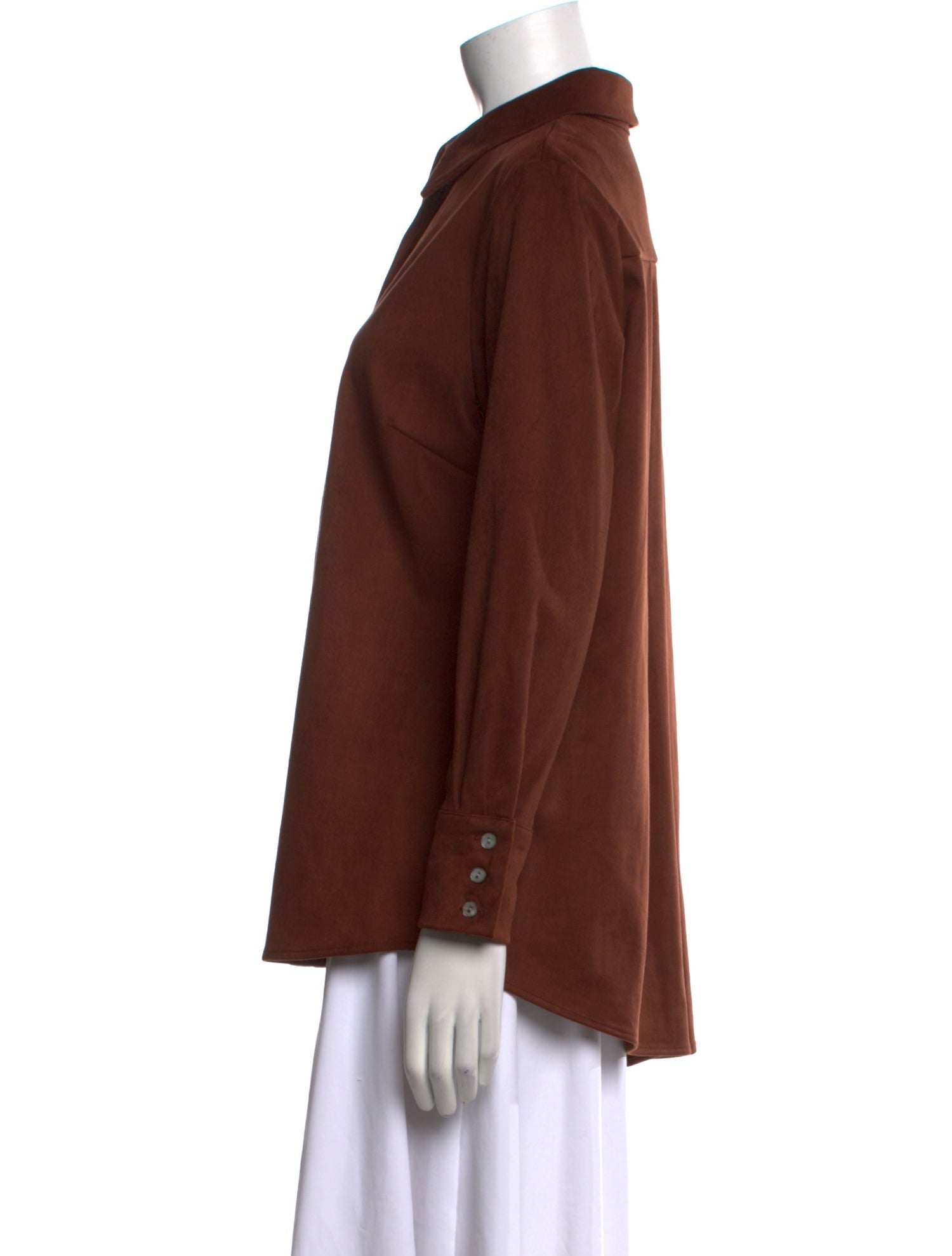 Estelle and Finn Long Sleeve Button-Up Top