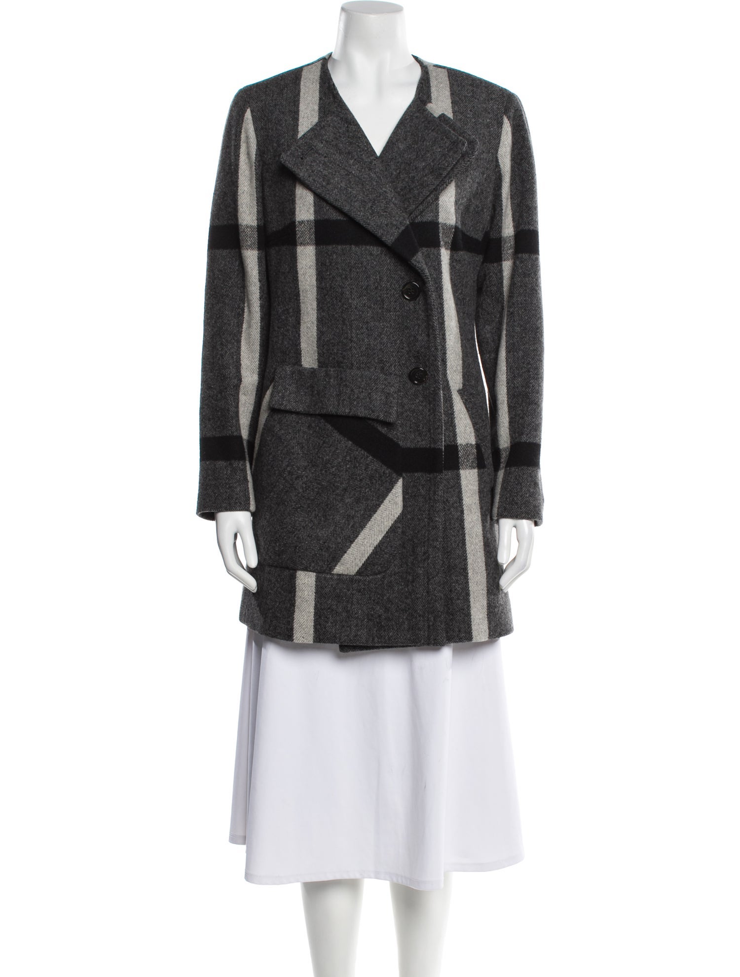 Estelle and Finn Wool Plaid Print Jacket