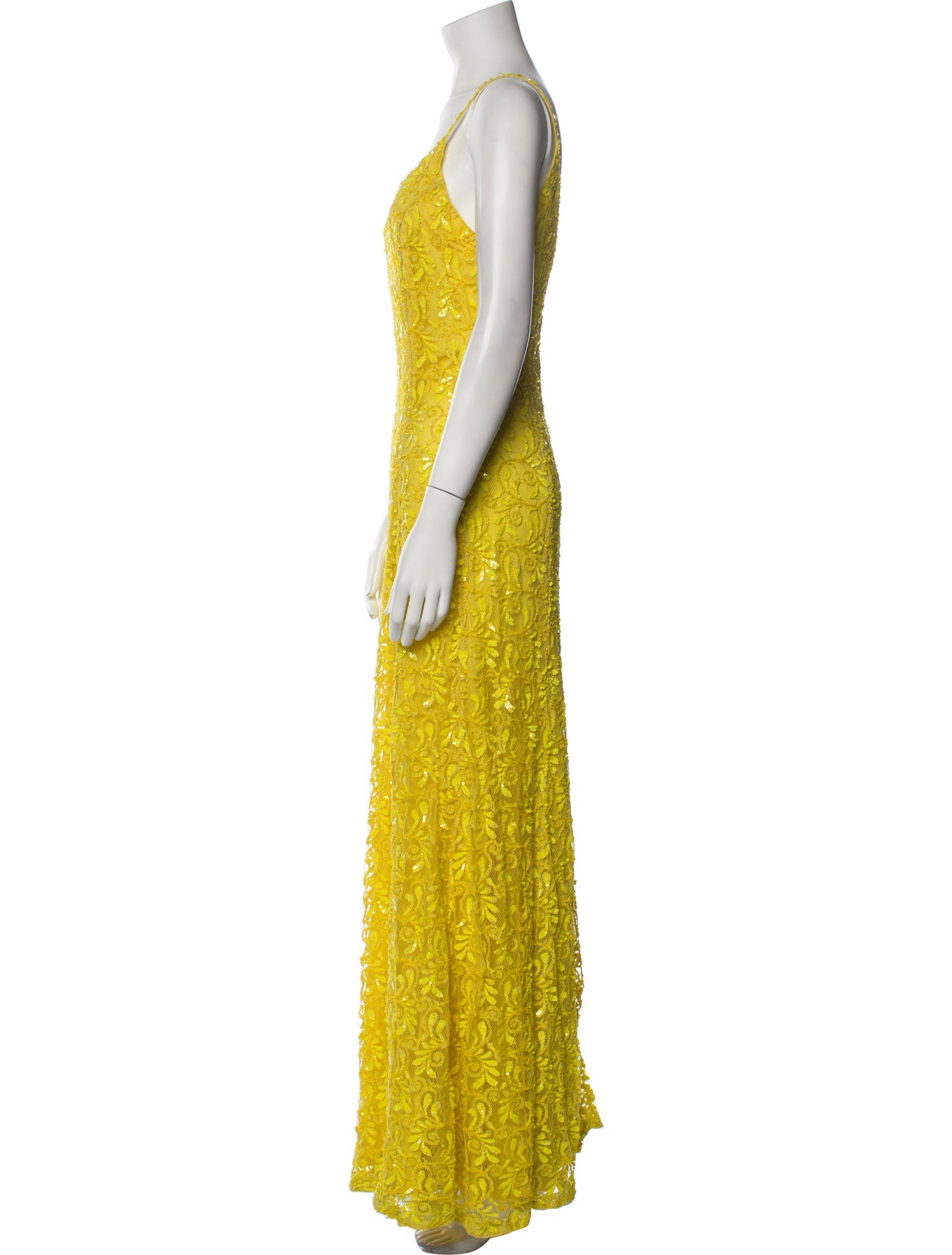 Ella Singh Lace Pattern Long Dress