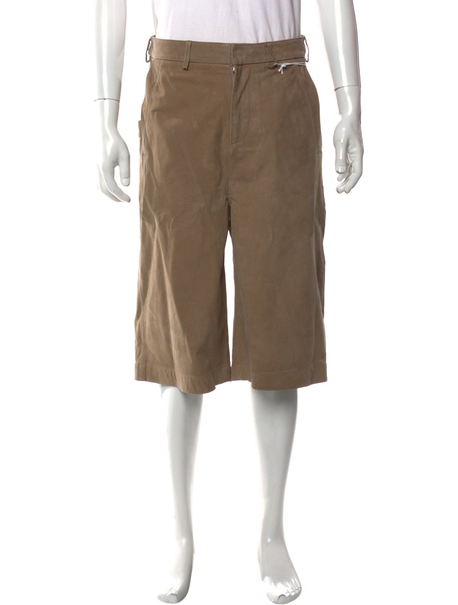 Entire Studios Leather Flat Front Shorts w/ Tags