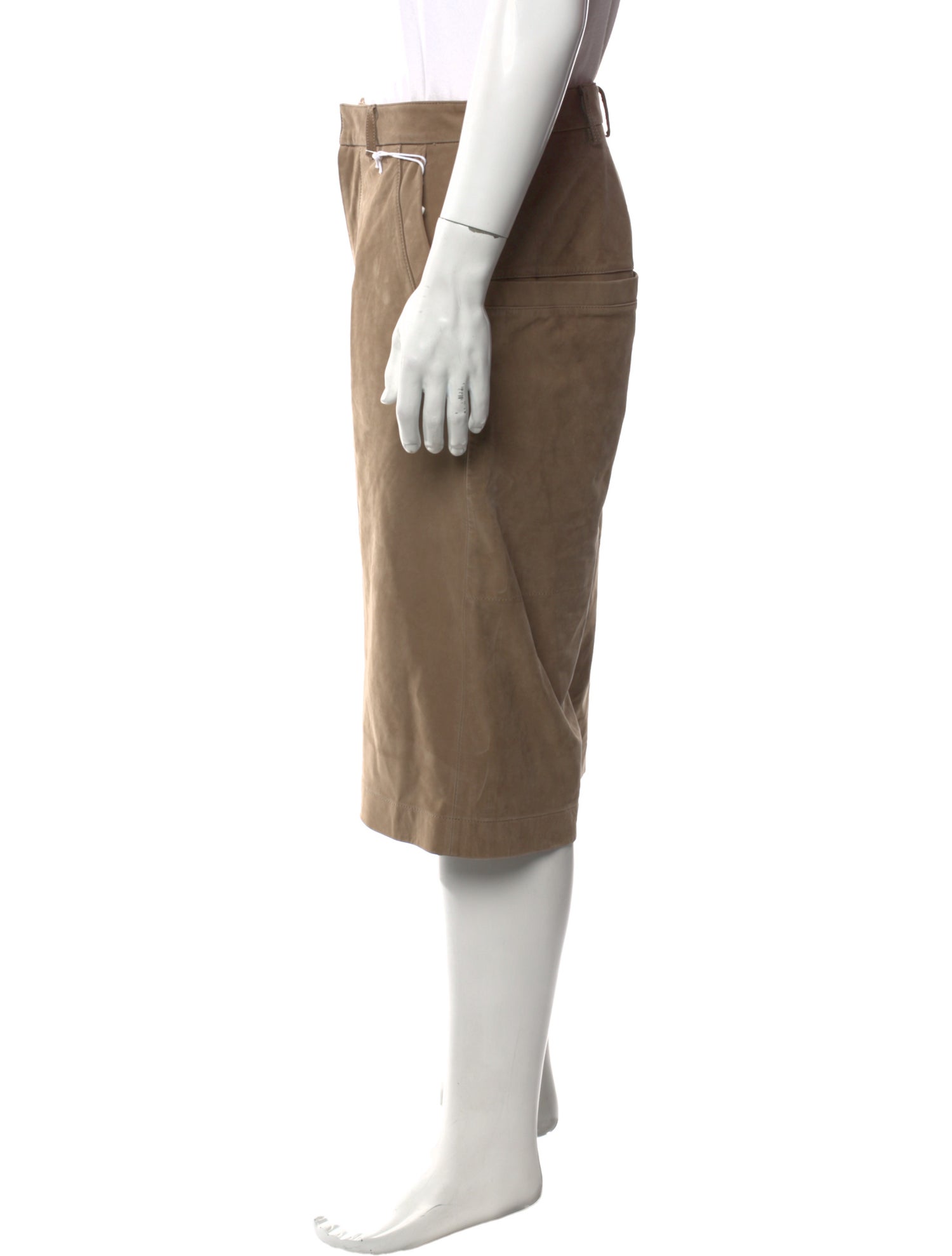 Entire Studios Leather Flat Front Shorts w/ Tags