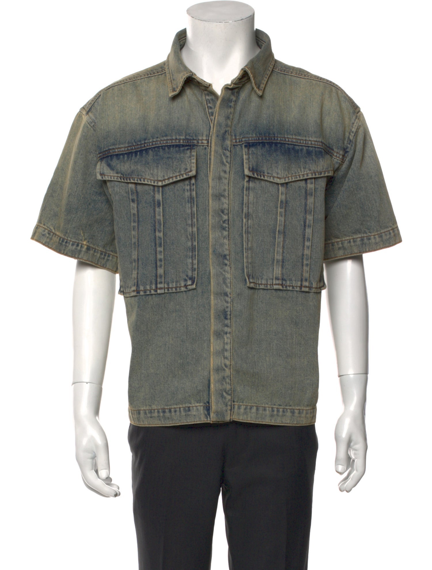 Entire Studios Short Sleeve Denim Shirt w/ Tags